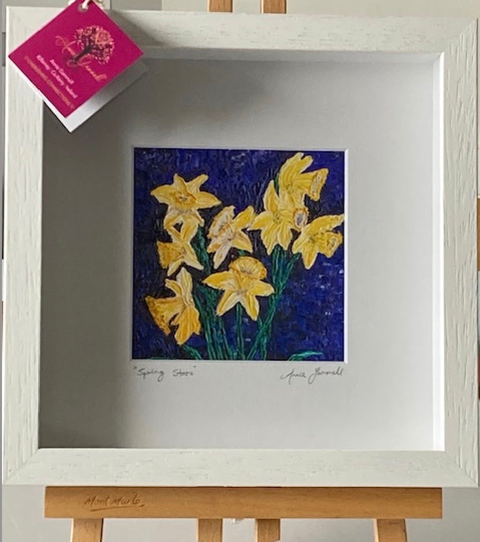 "Spring Stars" 10" x 10" Framed Print - Annie Gammell Art