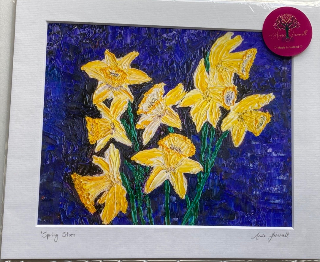 "Spring Stars" 12" x 10" - Annie Gammell Art