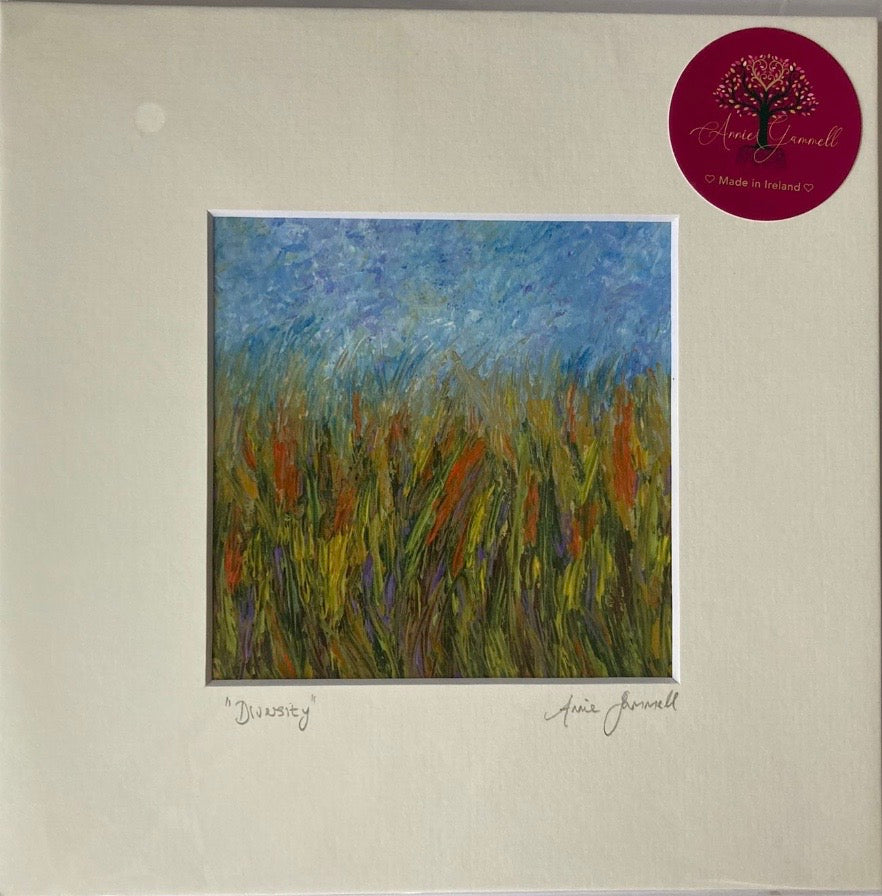 "Diversity" 9” x 9” - Annie Gammell Art