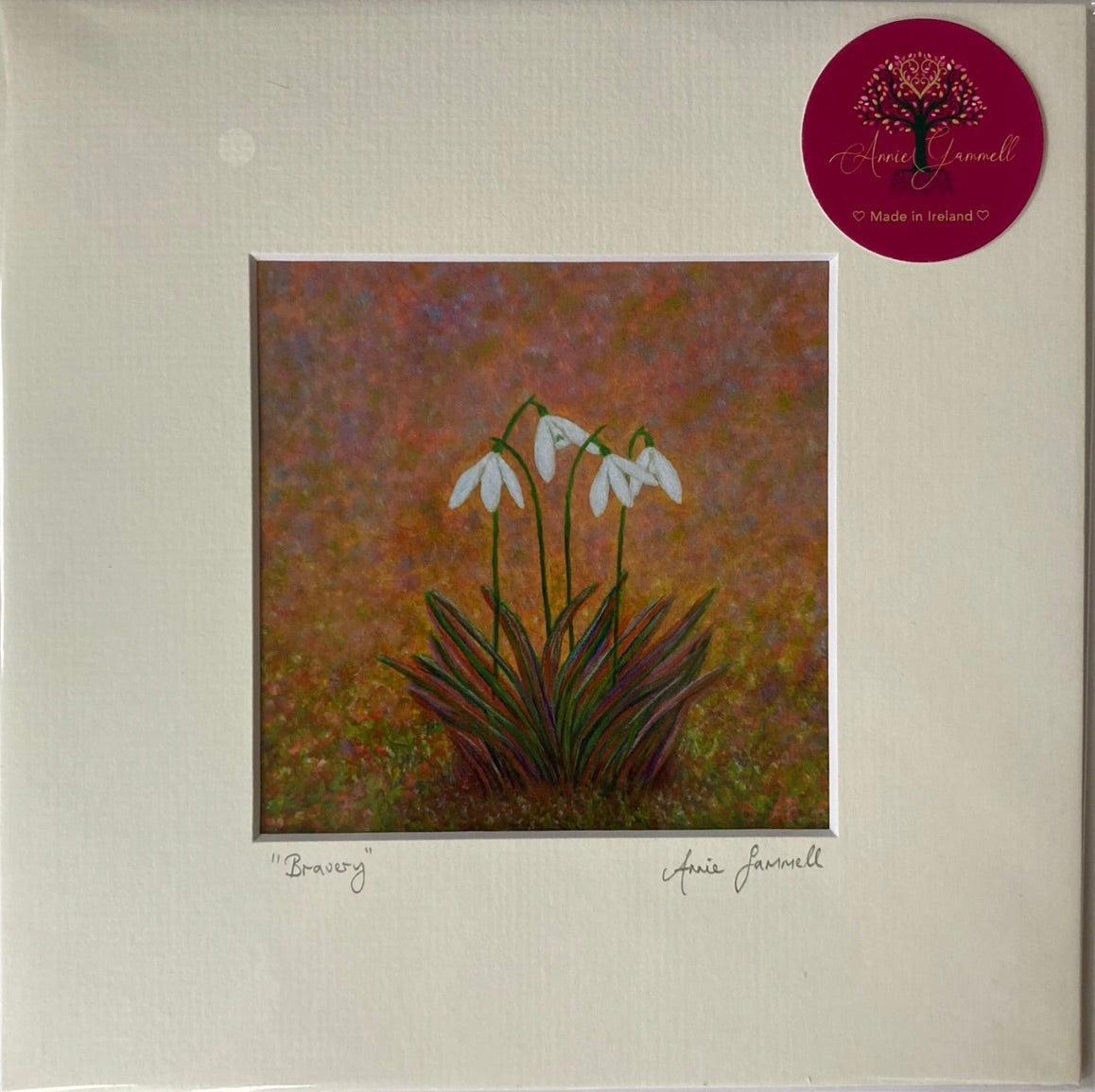 "Bravery" 9” x 9” - Annie Gammell Art