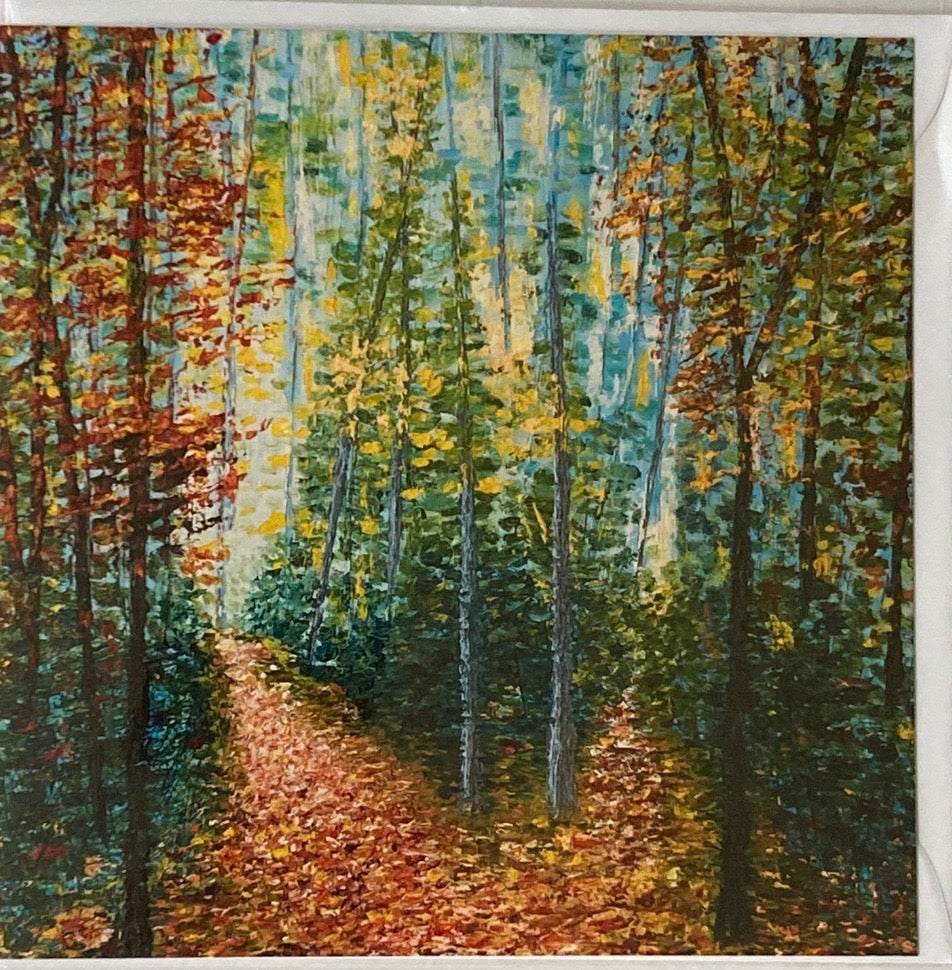 "Choices" Square Greeting Card - Annie Gammell Art