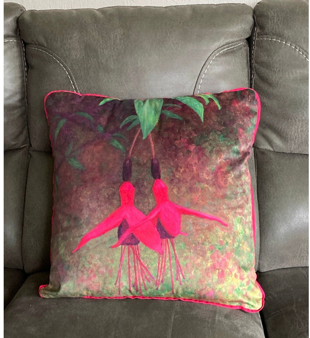 "Together" New Luxurious Velvet Cushion (With Washable Duck Feather Filler)