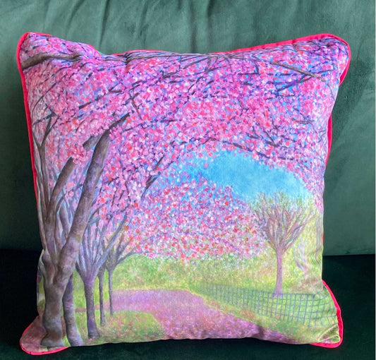 "Celebration" New Luxurious Velvet Cushion (With Washable Duck Feather Filler)