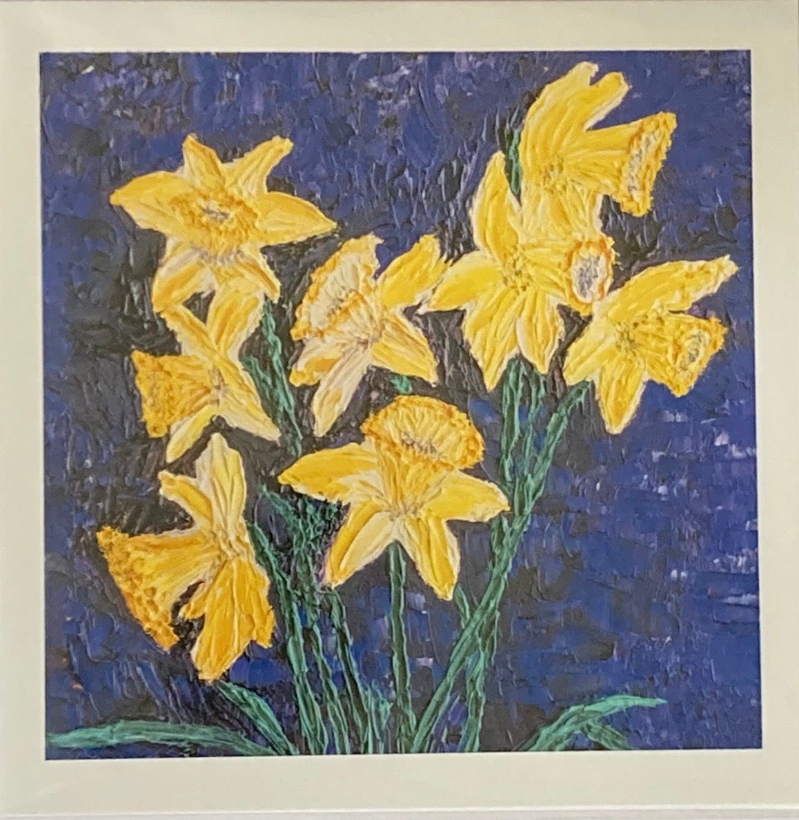 "Spring Stars" Square Greeting Card - Annie Gammell Art