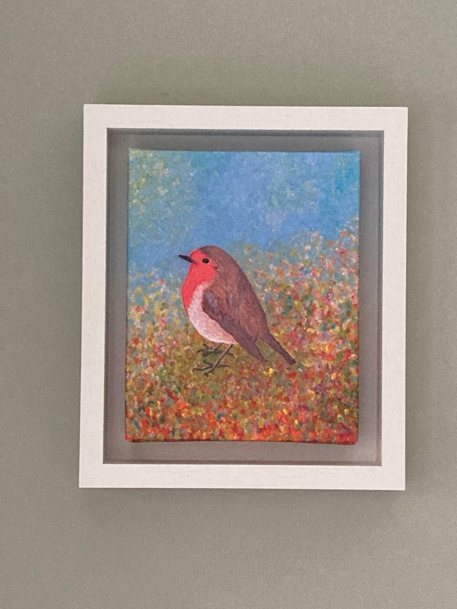 "Summer Robin" 13" x 11" Canvas - Annie Gammell Art